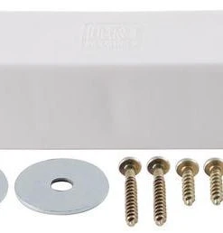 Plumb Works® White Laundry/Utility Sink Faucet Mounting Block