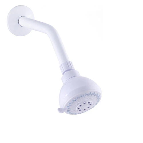 Plumb Works® 3-Spray White Fixed Mount Showerhead 3 Plumb Works® 3-Spray White Fixed Mount Showerhead