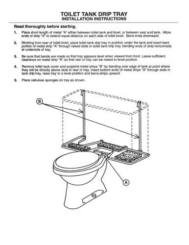 Plumb Works® Toilet Tank Drip Tray 5 Plumb Works® Toilet Tank Drip Tray - Image 3