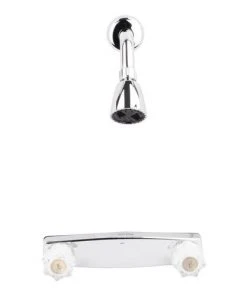 Plumb Works® Mobile Home Two-Handlle 1-Spray Chrome Shower Faucet 6 Plumb Works® Mobile Home Two-Handlle 1-Spray Chrome Shower Faucet -Plumb Works Sales Store 6732523 011PW5990 F