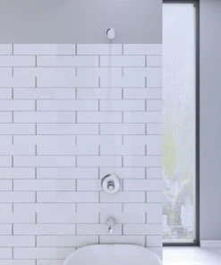 PlumbWorks Plumb Works® Bardwell™ One-Handle 1-Spray Polished Chrome Bathtub Shower Faucet -Plumb Works Sales Store 6736000 SC FV 2021