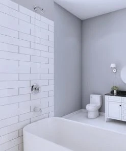 PlumbWorks Plumb Works® Bardwell™ One-Handle 1-Spray Polished Chrome Bathtub Shower Faucet -Plumb Works Sales Store 6736000 SC LS