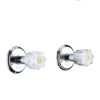 PlumbWorks Plumb Works® Bardwell™ Two-Handle 1-Spray Polished Chrome Bathtub Shower Faucet -Plumb Works Sales Store 6736001 LS