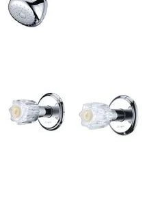 PlumbWorks Plumb Works® Bardwell™ Two-Handle 1-Spray Polished Chrome Bathtub Shower Faucet -Plumb Works Sales Store 6736001 RS