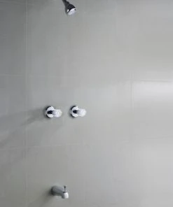 PlumbWorks Plumb Works® Bardwell™ Two-Handle 1-Spray Polished Chrome Bathtub Shower Faucet -Plumb Works Sales Store 6736001 Scene 01