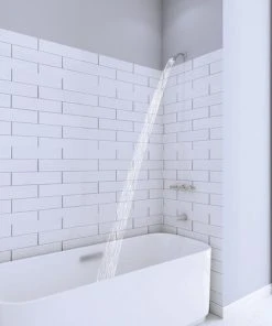 PlumbWorks Plumb Works® Bardwell™ Three-Handle 1-Spray Polished Chrome Bathtub Shower Faucet -Plumb Works Sales Store 6736002 IU RS 45