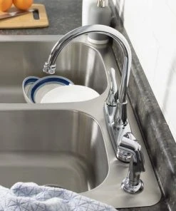 Plumb Works® Two-Handle Chrome Kitchen Faucet -Plumb Works Sales Store 6736808 011PW32112CP LS1