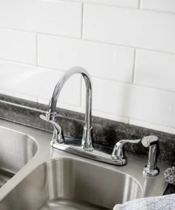 Plumb Works® Two-Handle Chrome Kitchen Faucet -Plumb Works Sales Store 6736808 011PW32112CP LS2