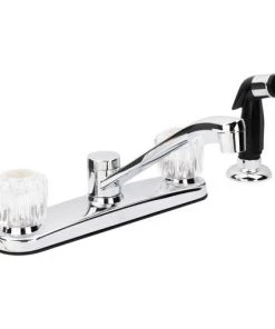 Plumb Works® Two-Handle Chrome Kitchen Faucet