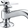 Plumb Works® One-Handle Polished Chrome Bathroom Faucet -Plumb Works Sales Store 6736997 Left Side View