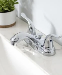 Plumb Works® Two-Handle 4" Centerset Chrome Bathroom Faucet 5 Plumb Works® Two-Handle 4" Centerset Chrome Bathroom Faucet -Plumb Works Sales Store 6737093 011PW42112CP LS1