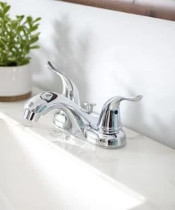 Plumb Works® Two-Handle 4" Centerset Chrome Bathroom Faucet 6 Plumb Works® Two-Handle 4" Centerset Chrome Bathroom Faucet -Plumb Works Sales Store 6737093 011PW42112CP LS2