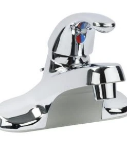 Plumb Works® One-Handle 4" Centerset Chrome Bathroom Faucet