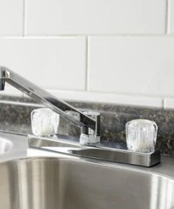 Plumb Works® Two-Handle Chrome Kitchen Faucet -Plumb Works Sales Store 6739539 012PW3406CP LS1 N