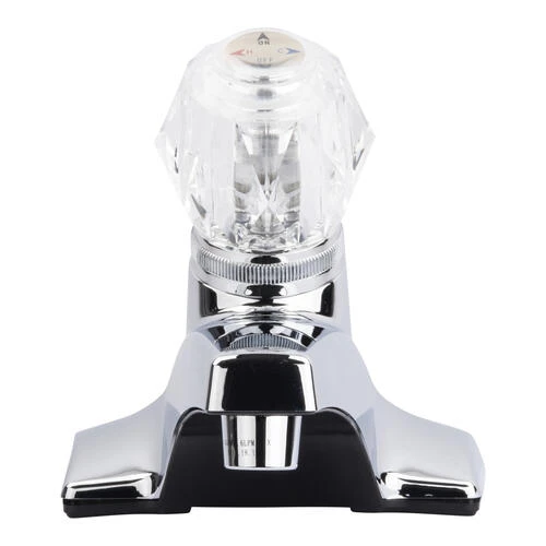 Plumb Works® One-Handle 4" Centerset Chrome Bathroom Faucet 4 Plumb Works® One-Handle 4" Centerset Chrome Bathroom Faucet - Image 2