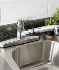 Plumb Works® One-Handle Pull-Out Chrome Kitchen Faucet 5 Plumb Works® One-Handle Pull-Out Chrome Kitchen Faucet -Plumb Works Sales Store 6739570 012PW10345CP LS1