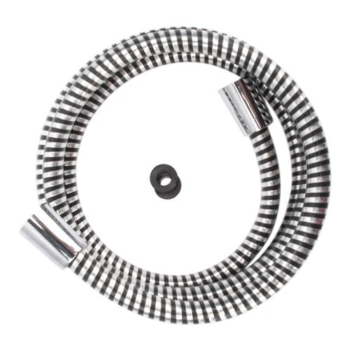 Plumb Works® 72" Chrome/Black PVC Replacement Shower Hose Plumb Works® 72" Chrome/Black PVC Replacement Shower Hose -Plumb Works Sales Store 6781103 520PW2400C F