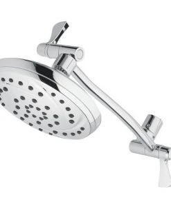 Plumb Works® 13" Chrome Rain Showerhead With Adjustable Arm