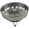 Plumb Works® Chrome Spring Lock Kitchen Sink Strainer Basket -Plumb Works Sales Store 6790080
