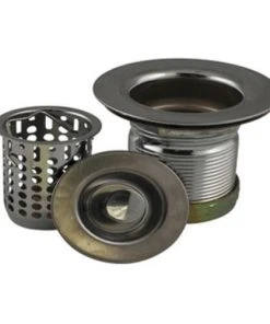 Plumb Works® Chrome Bar Sink Strainer Basket