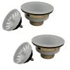 Plumb Works® Brass White Kitchen Sink Strainer Basket - 2 Pack -Plumb Works Sales Store 6790168