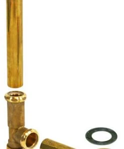 Plumb Works® Bathtub Drain Brass Tubular Rough-In Kit - No Trim