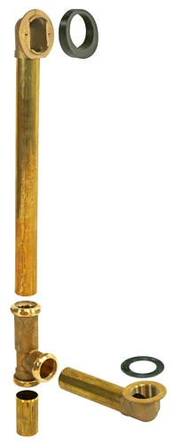 Plumb Works® Bathtub Drain Brass Tubular Rough-In Kit For Deep Tubs - No Trim 3 Plumb Works® Bathtub Drain Brass Tubular Rough-In Kit For Deep Tubs - No Trim