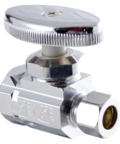Plumb Works® 1/2" FIP X 3/8" OD Compression Straight Valve