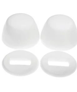 Plumb Works® White Toilet Flange Bolt Caps