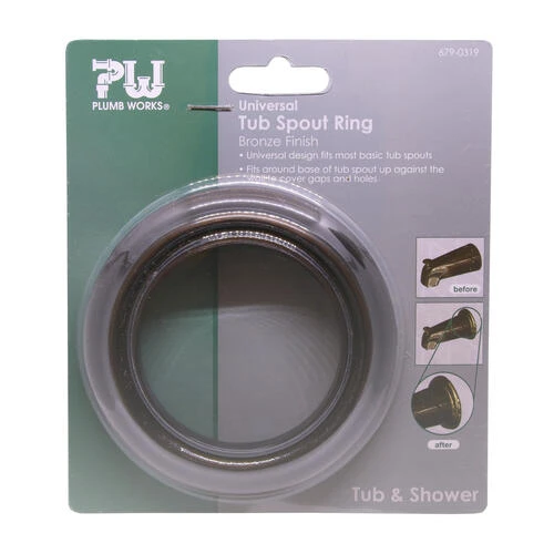 Plumb Works® Oil-Rubbed Bronze Tub Spout Trim Ring 8 Plumb Works® Oil-Rubbed Bronze Tub Spout Trim Ring - Image 6
