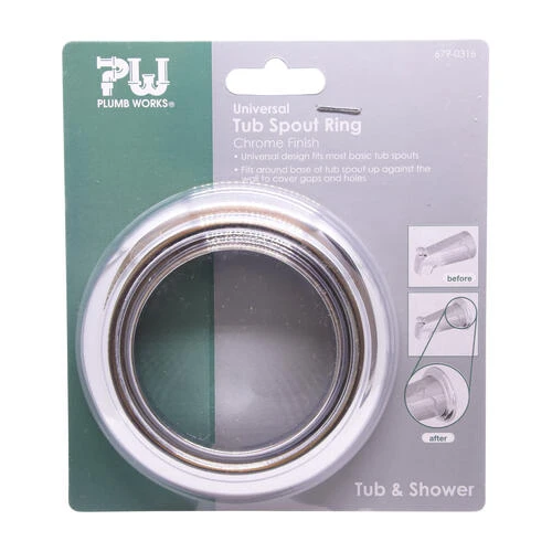 Plumb Works® Chrome Tub Spout Trim Ring 7 Plumb Works® Chrome Tub Spout Trim Ring - Image 5